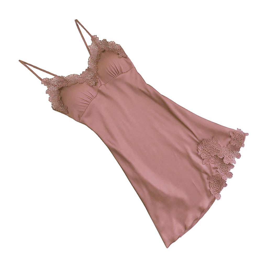 Women Nightgown  Lingerie Lace Chemise Nightdress