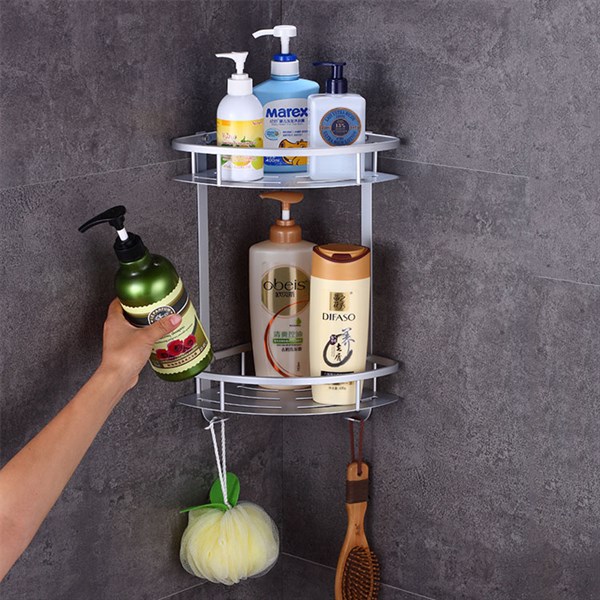 Kệ góc nhôm 2 tầng