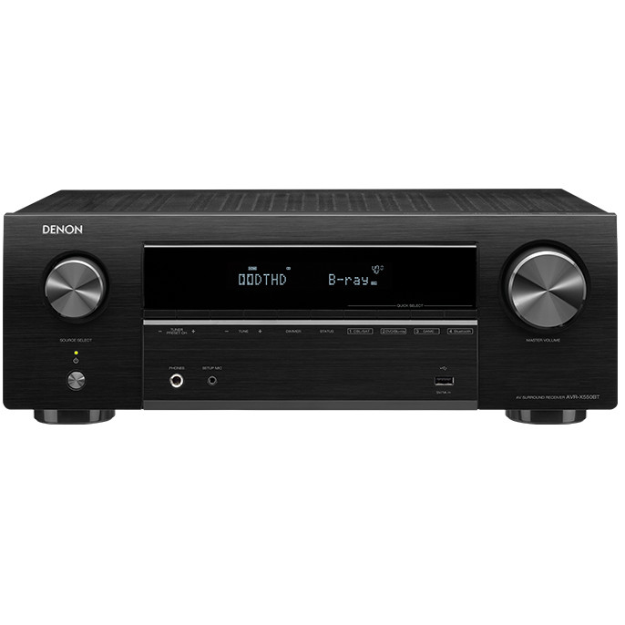 Amply Receiver Denon AVRX550BTBKE2-Hàng chính hãng