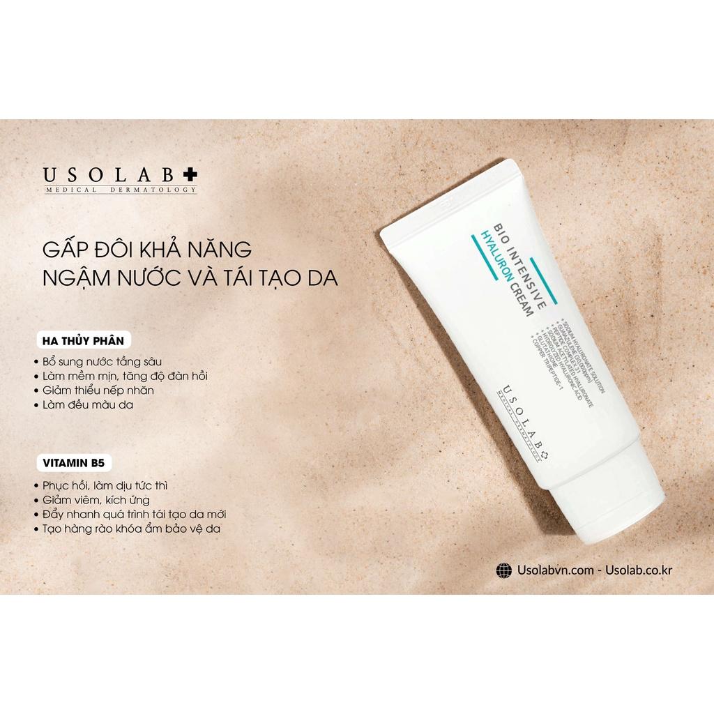 Kem dưỡng căng bóng, cấp nước, sáng da Usolab BIO MOISTURIZING HYALURON CREAM 50ml