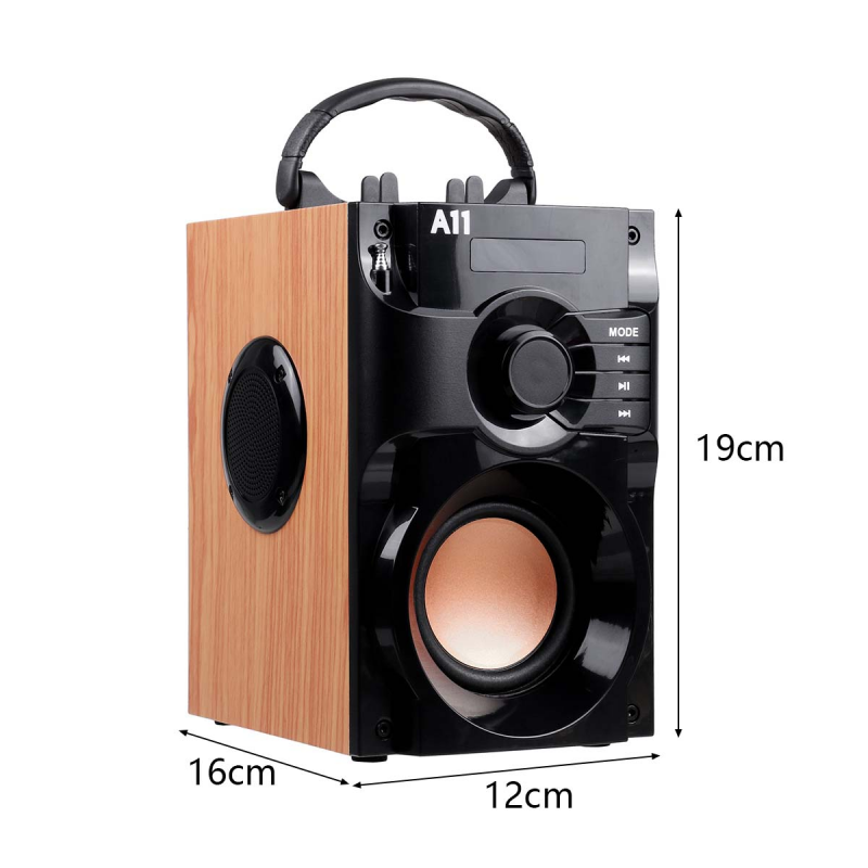 Loa bluetooth subwofer không dây fm radio 3D stereo stereo hES