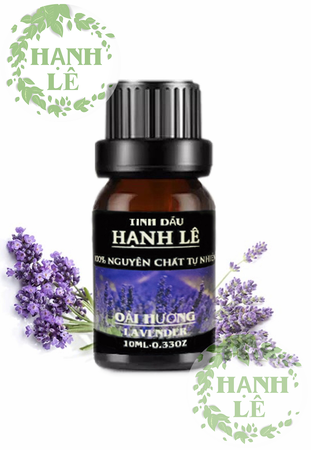 TINH DẦU OẢI HƯƠNG (LAVENDER) HẠNH LÊ 100% NGUYÊN CHẤT TỪ THIÊN NHIÊN 10ML (MUA 2SET 6 CHAI ĐƯỢC TẶNG 01 MÁY KHUẾCH TÁN TINH DẦU MÈO THẦN TÀI)