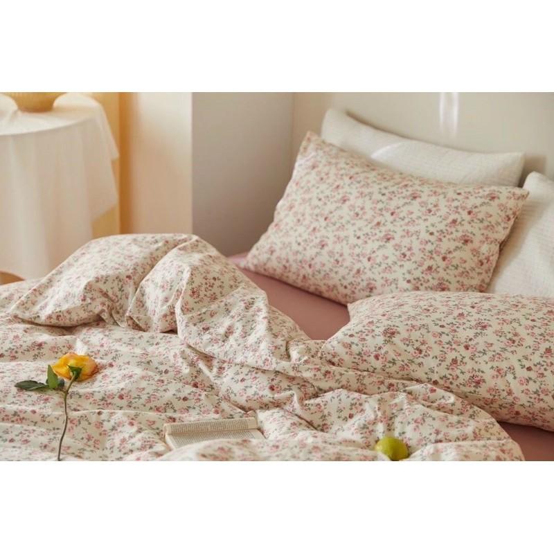 Set Chăn Ga Gối Cotton Living Hàng Nhập Khẩu Cao Cấp 4 Món Vintage