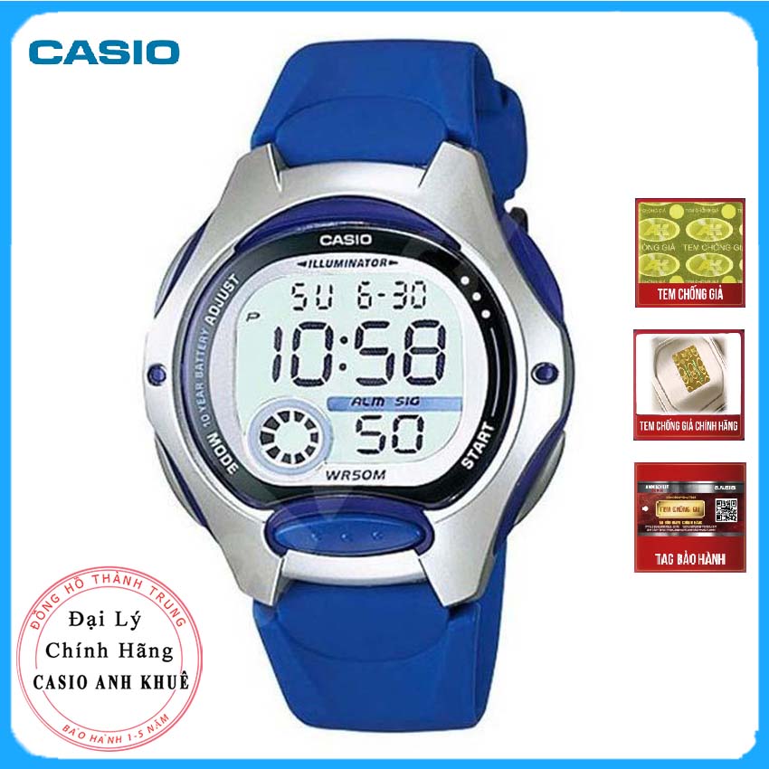 Đồng Hồ Nữ Dây Nhựa Casio LW-200-2AVDF - Xanh