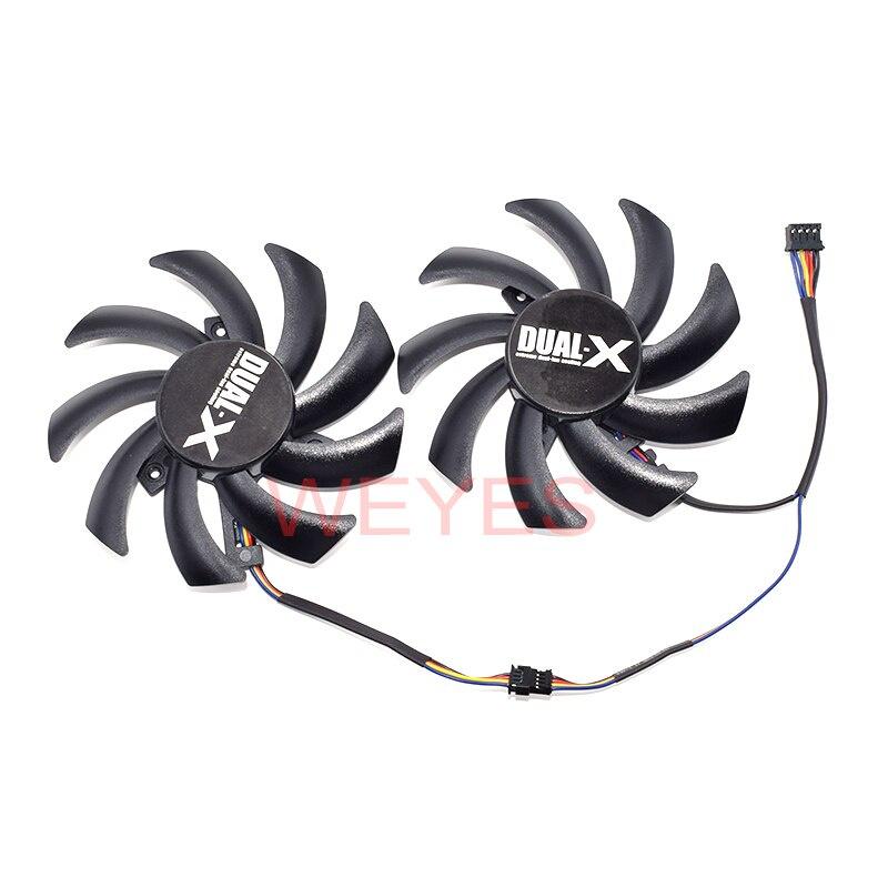 Quạt tản nhiệt kép 85MM FDC10H12S9-C 4PIN FD7010H12S cho Sapphire R9 270X HD7870 HD7950 HD7850 HD6850