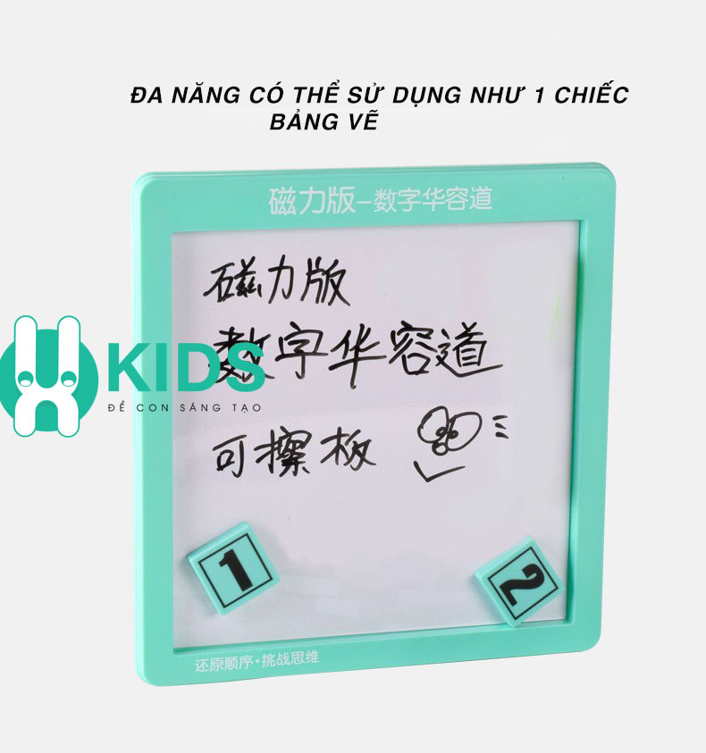 Bảng trượt số từ tính Klotski cỡ lớn từ 1 - 100 cho bé kèm bảng vẽ, Đồ chơi giáo dục sớm thông minh cho mọi lứa tuổi