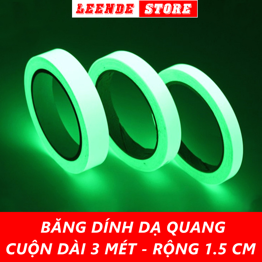 Băng keo dạ quang 3 mét, băng dính phát sáng trong đêm, decal dạ quang - Phụ Kiện Cửa KAPU