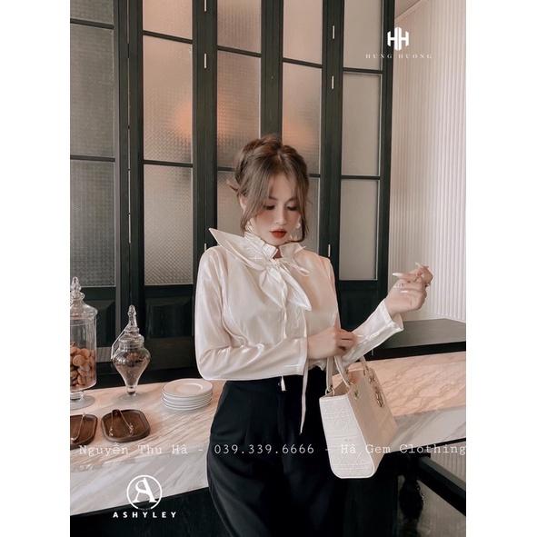 Áo sơ mi nơ tay cao cấp