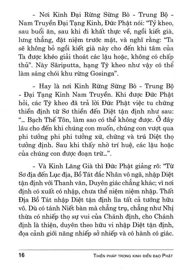 Thiền Pháp Trong Kinh Điển Đạo Phật