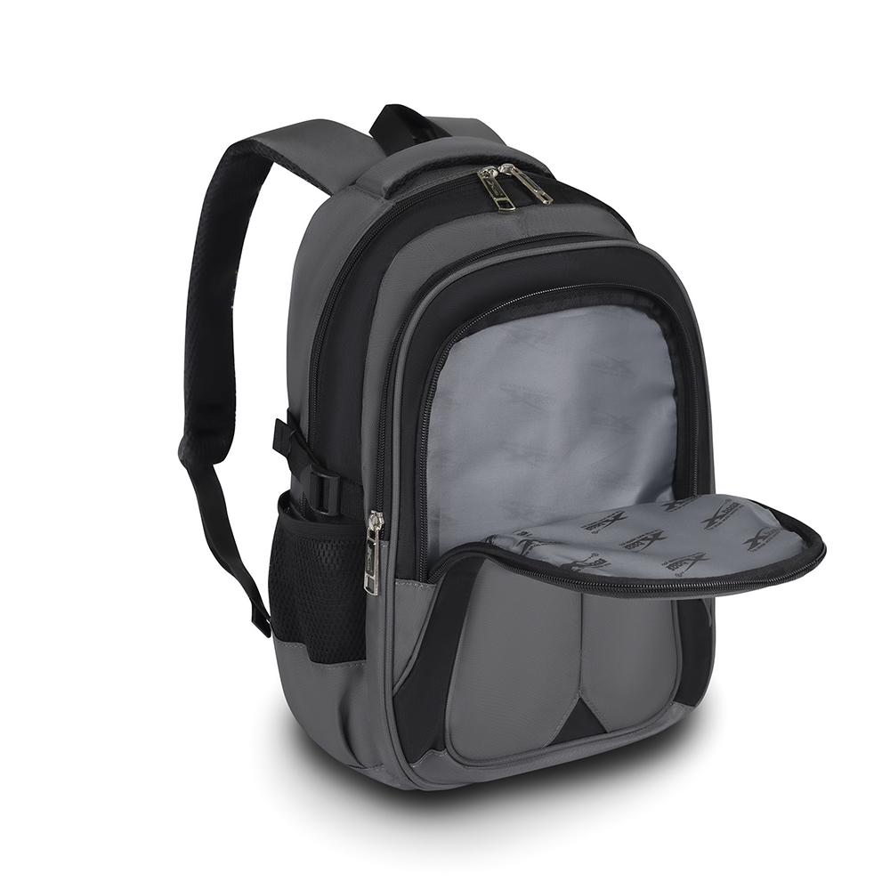 Balo nam đi học đi làm cao cấp Xbags Naituo xám – Balo đựng laptop 15.6 inch chống sốc chống nước hiện đại XB2004