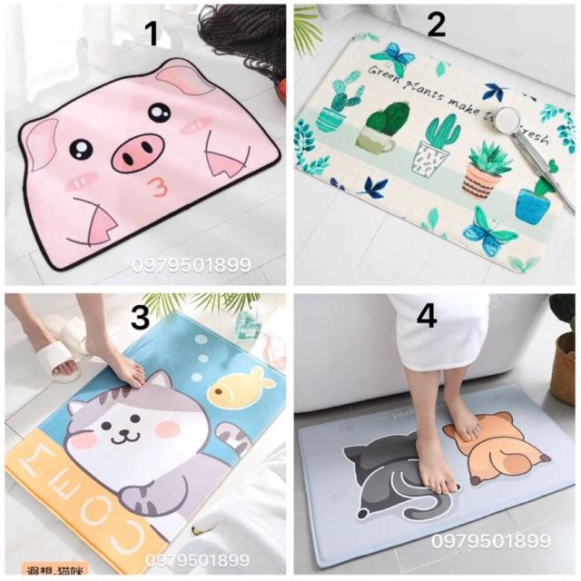 Thảm cửa, thảm lông mịn xuất nhật