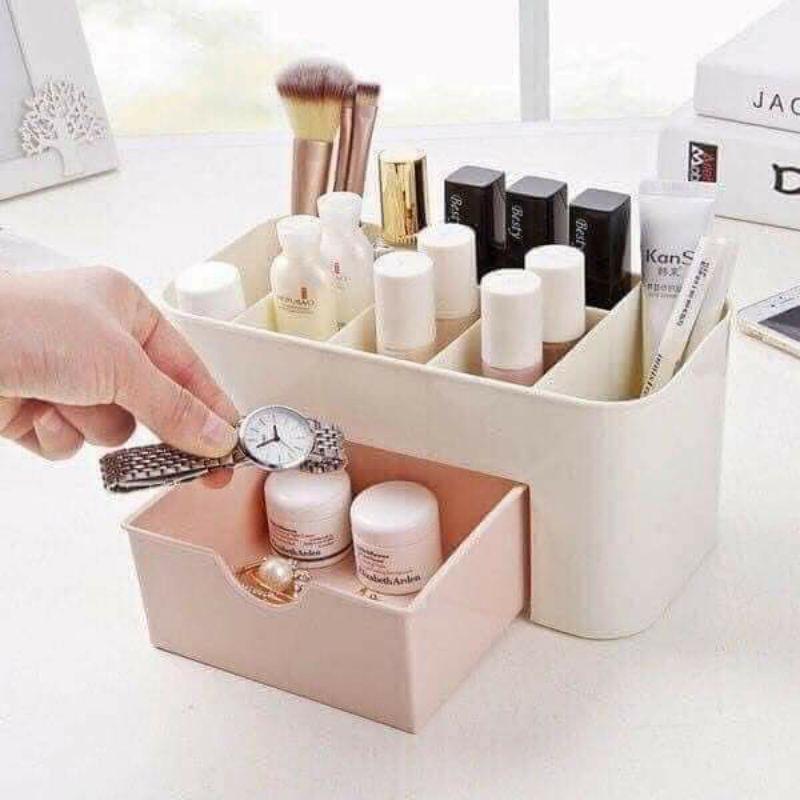 Kệ nhựa để mỹ phẩm nhiều ngăn