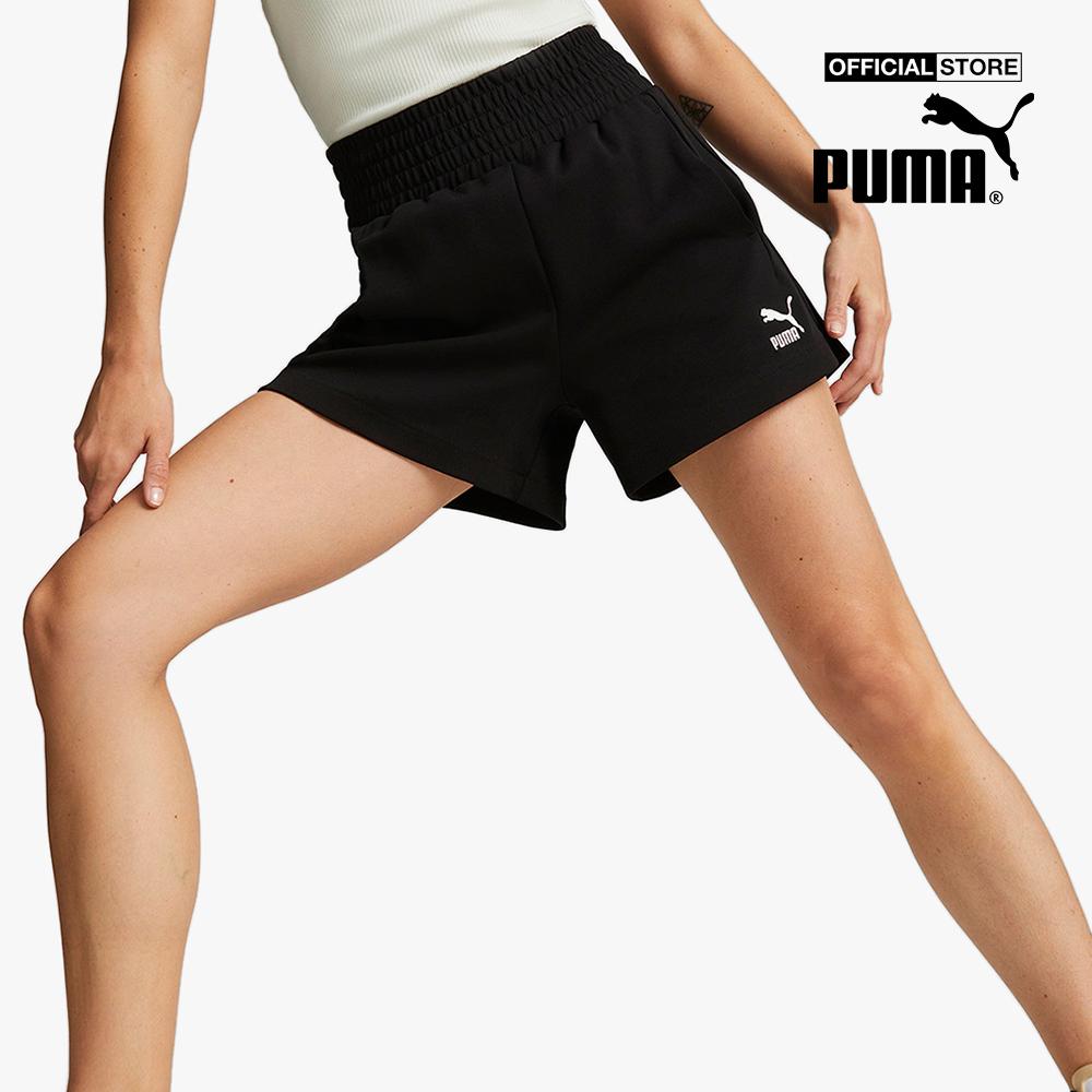 PUMA - Quần shorts thể thao nữ lưng thun T7 High Waist 535716