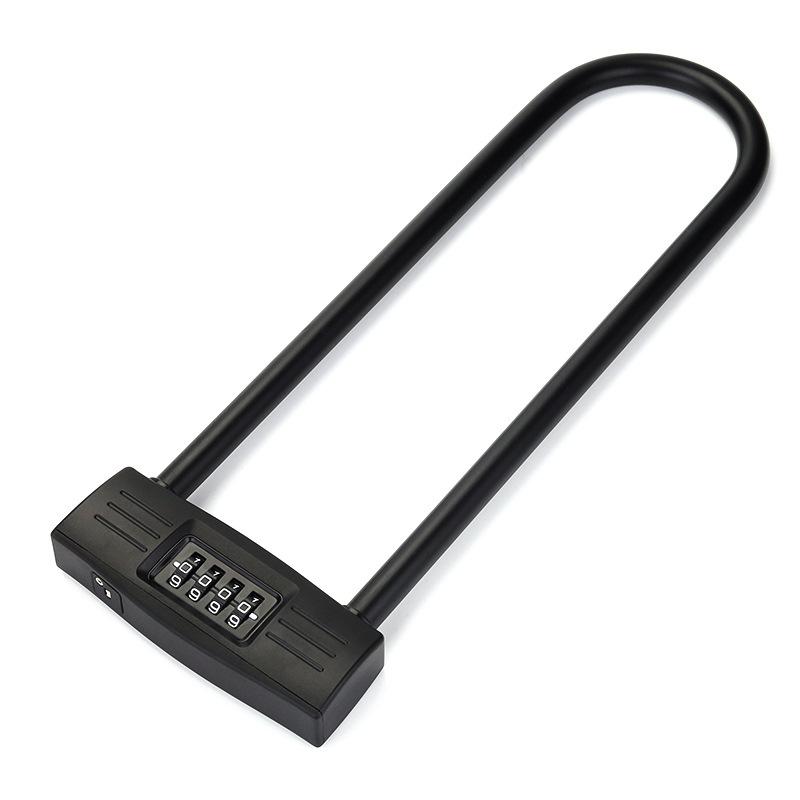 Thuận lợi nhất YF12601 mở rộng khóa cửa kính hình chữ U cửa cửa hàng khóa cửa đôi xe đạp xe máy mật khẩu khóa ổ khóa