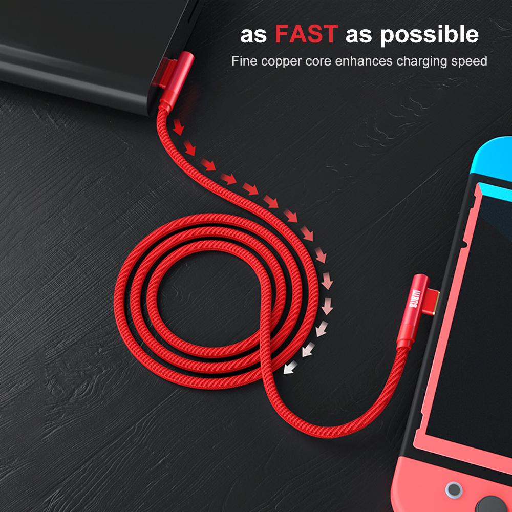 Cáp sạc USB Type-C cho Nintendo Switch Fast Game Console Đường sạc dài 5ft