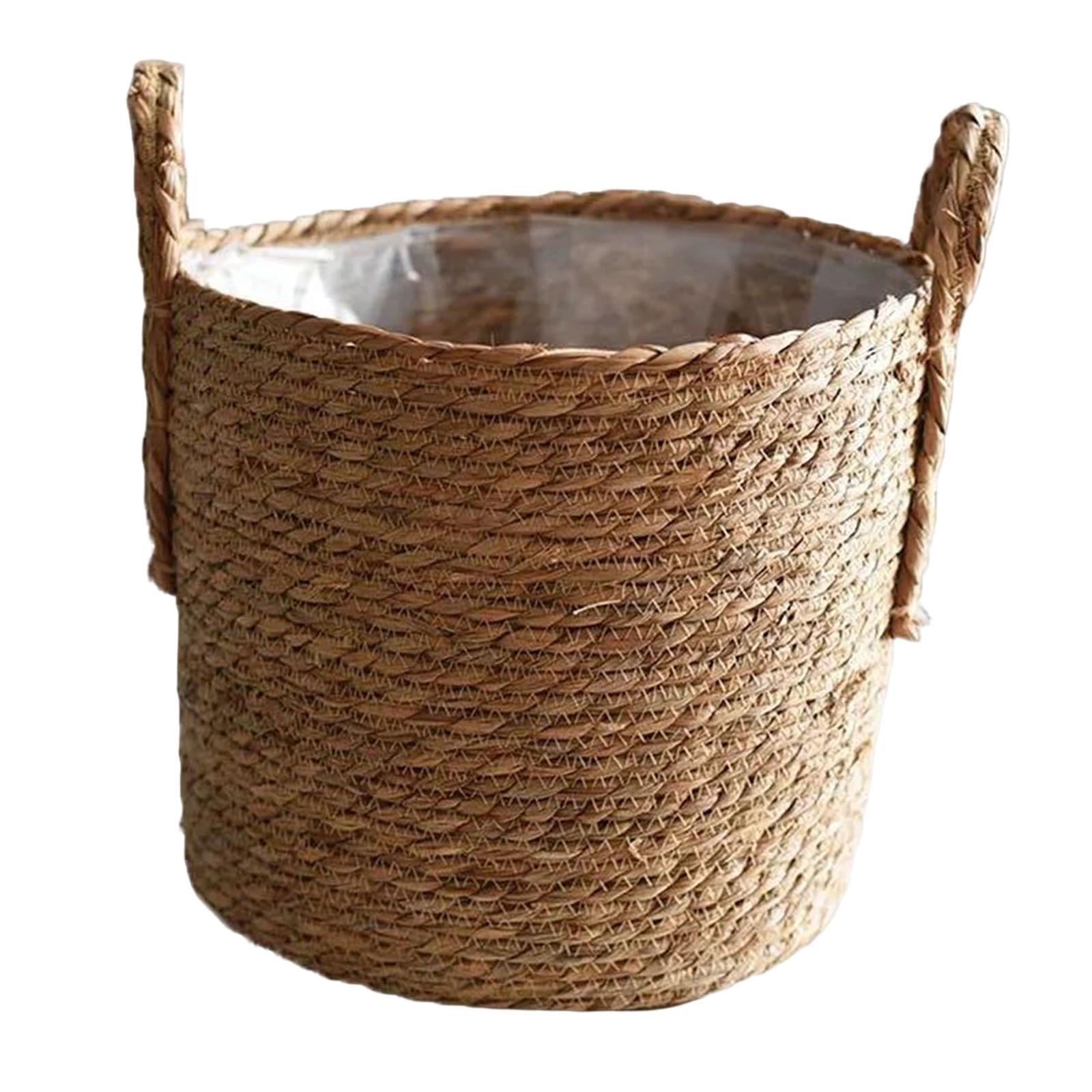 Flower Basket Rustic Storage Bin Candy Basket for Bedroom Living Room