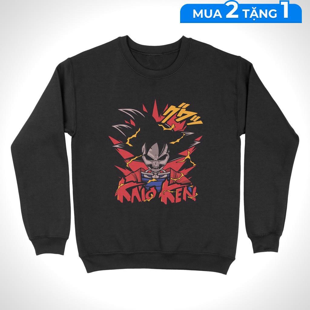 Áo Sweater Kaio Ken - Dragon Ball Unisex THE NEXT LEVEL, Cotton 100% - SW0103