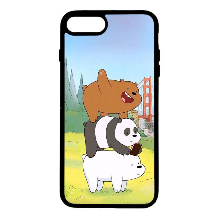 Ốp lưng dành cho điện thoại Iphone 7 Plus Bộ Ba Chú Gấu