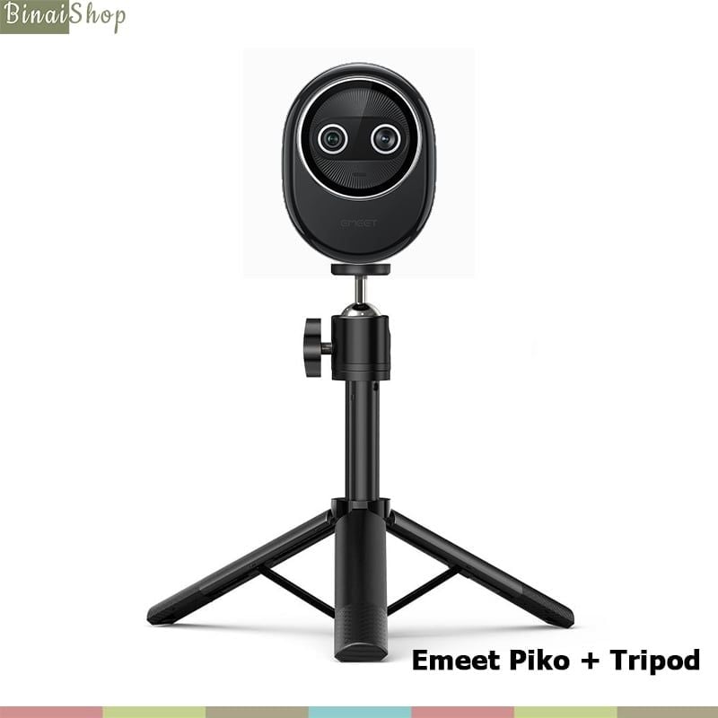 Emeet Piko 4K – Webcam UHD-4K AI, Mic 3 Chế Độ, Tự Động Lấy Nét Dành Cho Dạy Học, Họp Online, Livestream - Hàng chính hãng