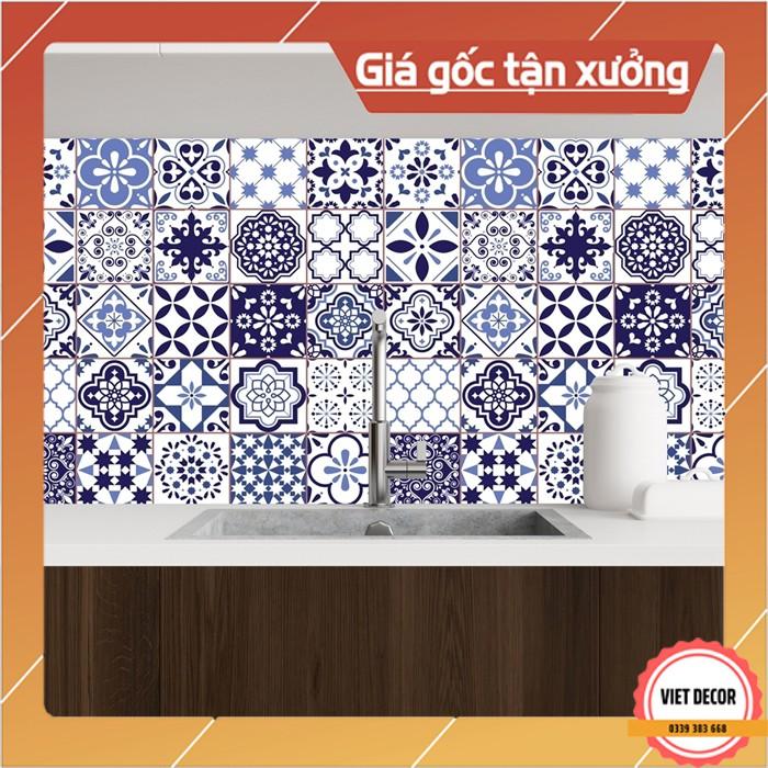 Decal Gạch Bông C31 - Set 30 ô 20x20cm - Decal Dán tường, Dán bếp, Trang trí nhà cửa