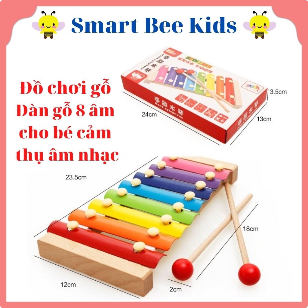 Đồ Chơi Gỗ Đàn Gỗ 8 Thanh Giúp Bé Cảm Thụ Âm Nhạc