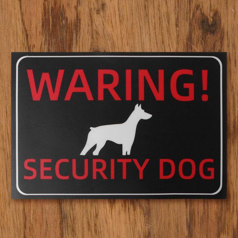 HSV Indoor Outdoor Adhesive Warning Security Dog Beware of Dog Sign Gates Stickers