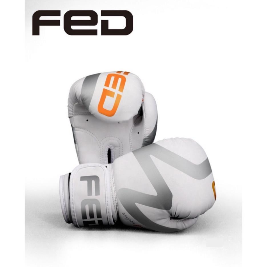 Găng Tay Boxing FED 10oz-6oz cho nam nữ bền đẹp thỏa mái khi tập