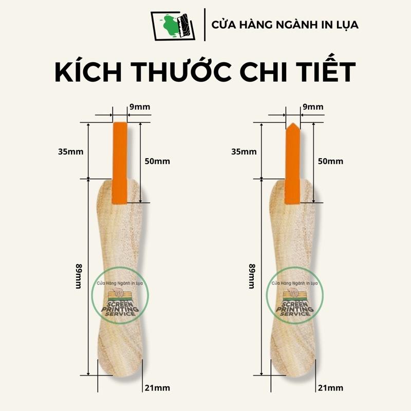 Dao gạt mực in lụa dày 9mm, độ cứng 75 độ