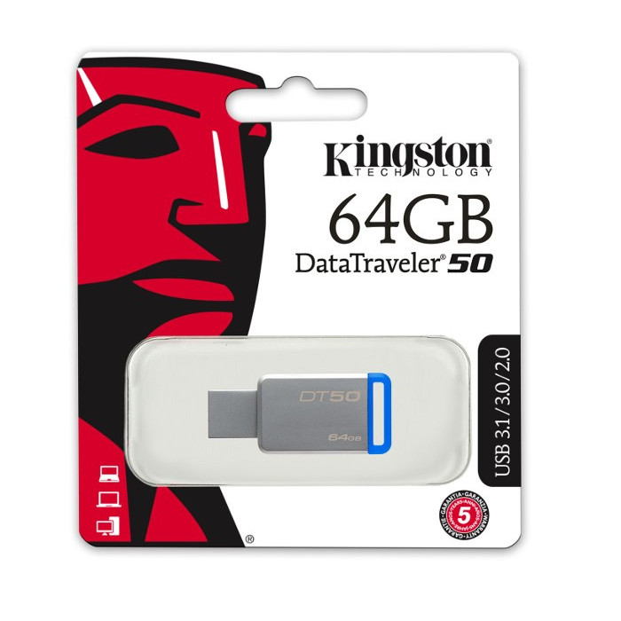 USB Kingston DataTraveler DT50 64GB - USB 3.1 - Hàng Chính Hãng