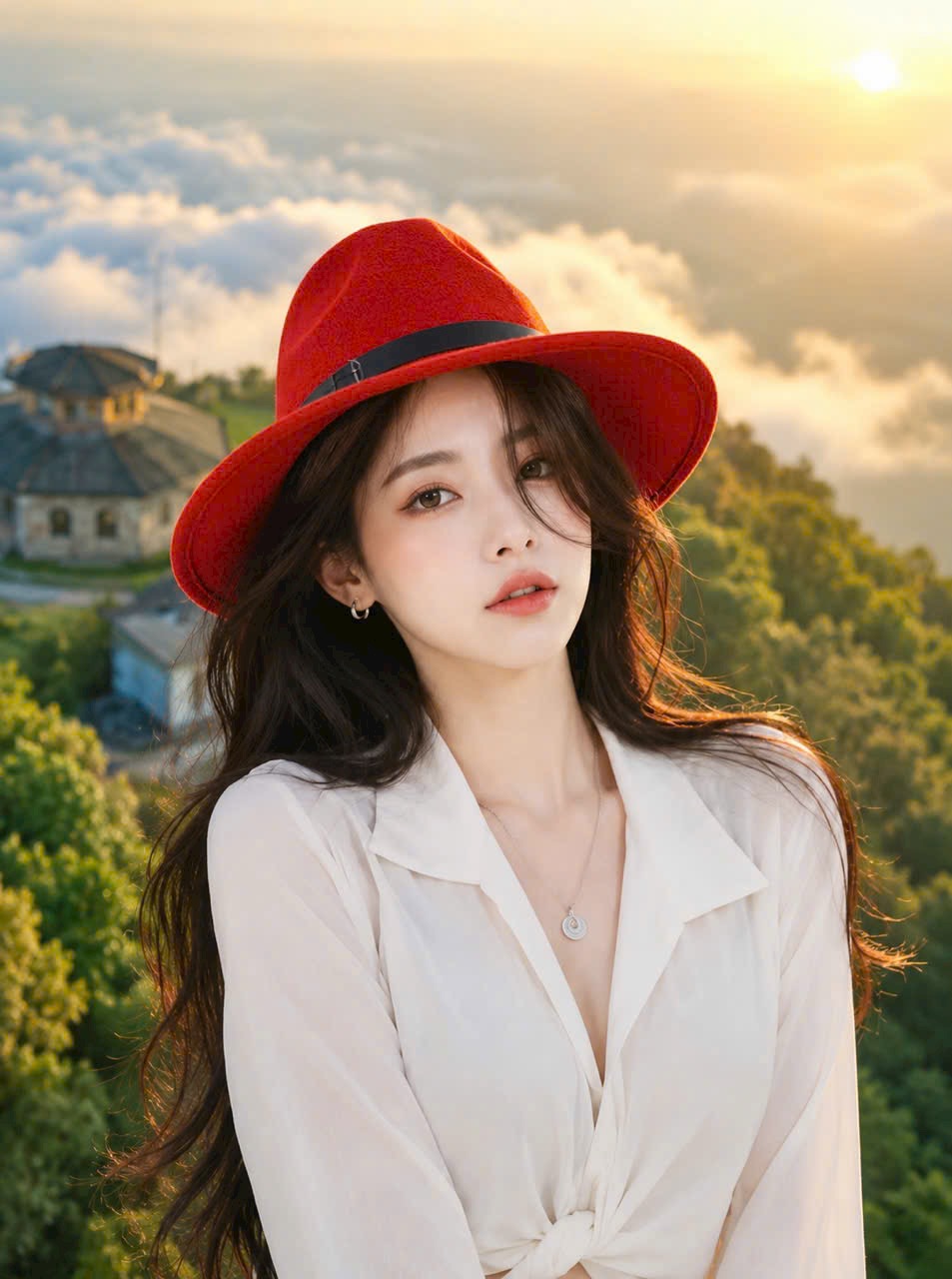 Mũ cao bồi phớt nón fedora nỉ đai da nam nữ vành mũ 7cm vòng đầu 56-59cm có dây rút điều chỉnh vòng đầu bên trong  Kiểu dáng đẹp thời trang dễ phối đồ  Dona240626