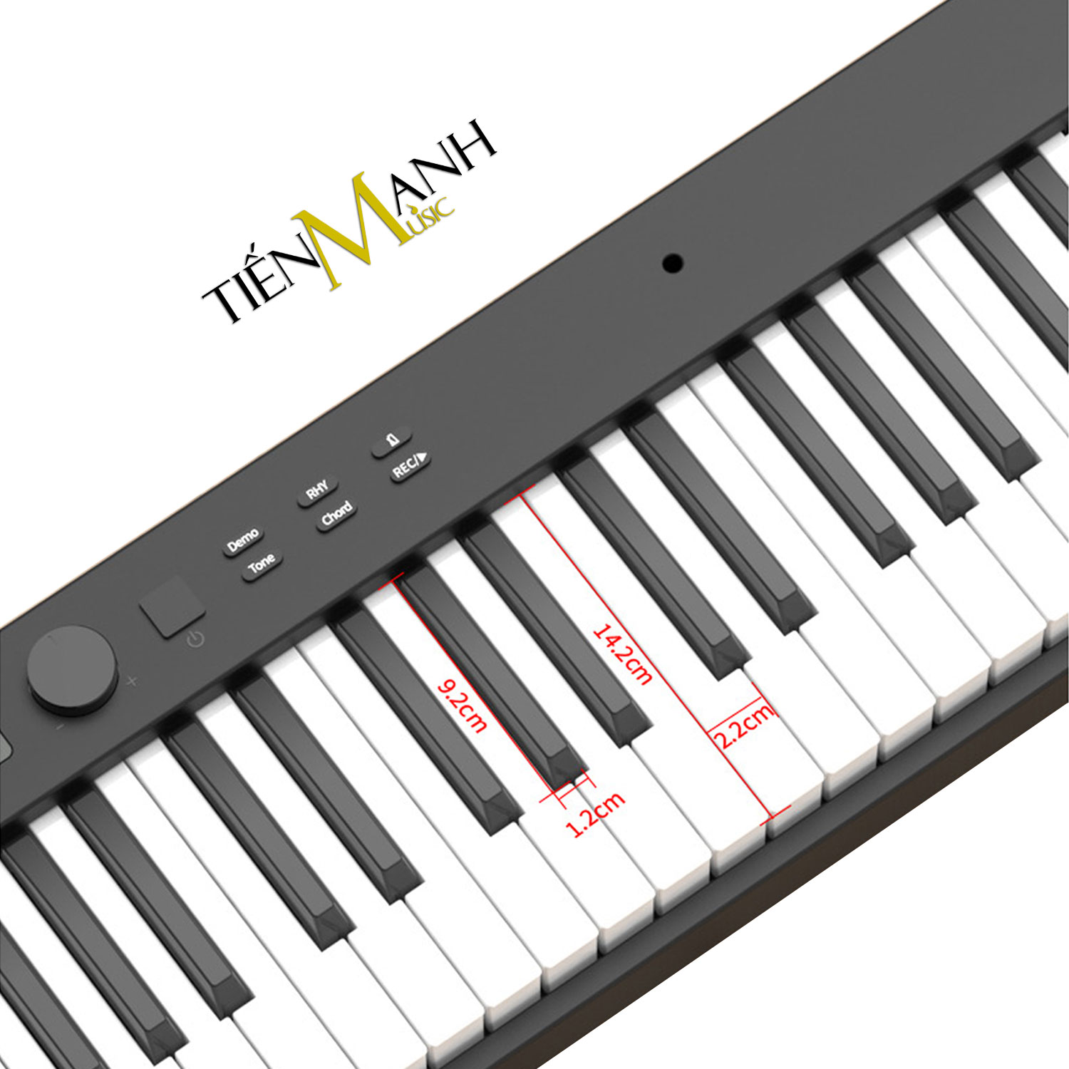 [Gấp Gọn] Đàn Piano Điện Konix PJ88C - 88 Phím Cảm Ứng Lực Midi Keyboard Controllers (Pin sạc, Bluetooth, Pedal sustain PJ88) Hàng Chính Hãng - Kèm Móng Gẩy DreamMaker