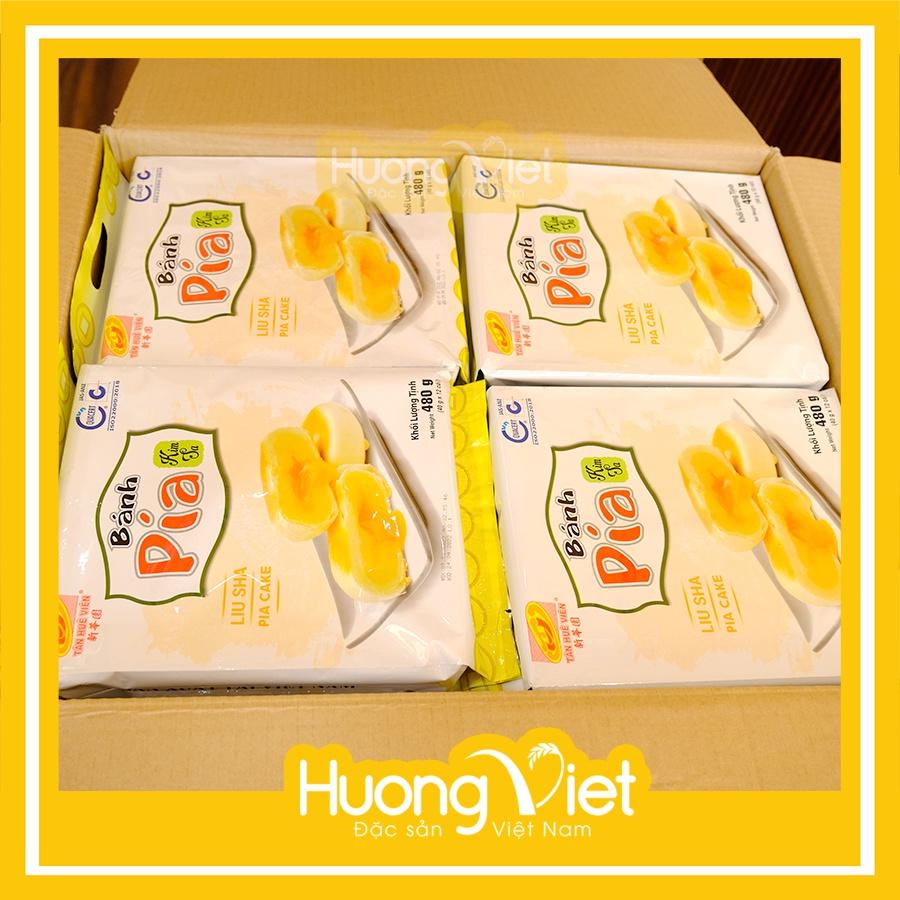 Bánh pía kim sa đậu xanh trứng tan chảy Tân Huê Viên