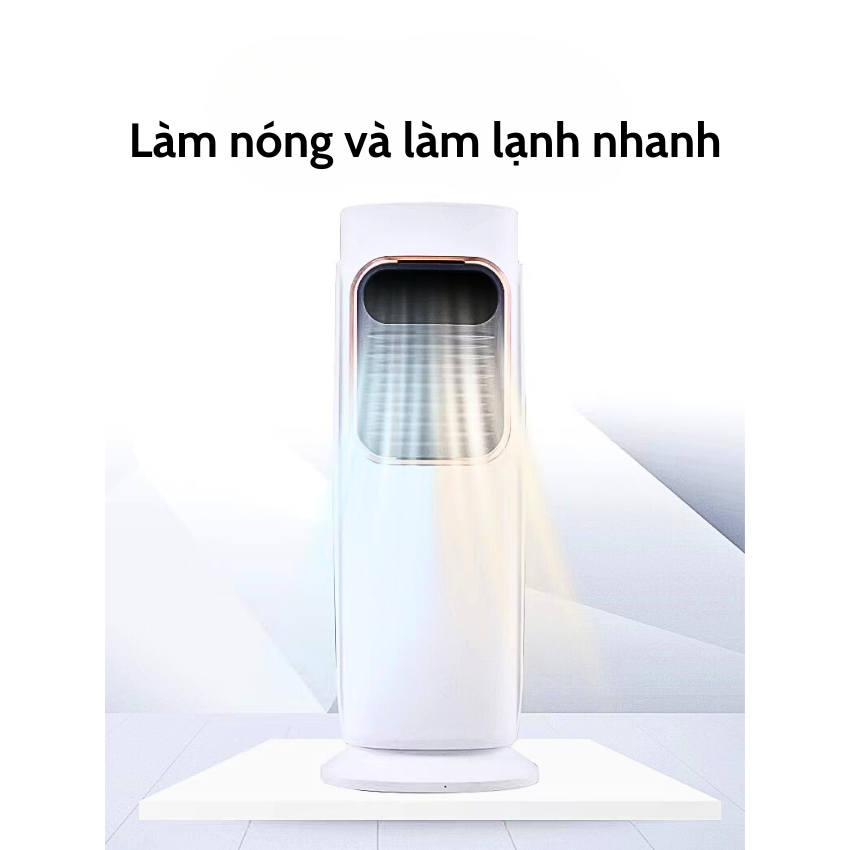 Quạt Điều Hòa Hơi Nước Có Điều Khiển Đèn Led Chuyển Màu, Quạt Phun Sương Tạo Ẩm