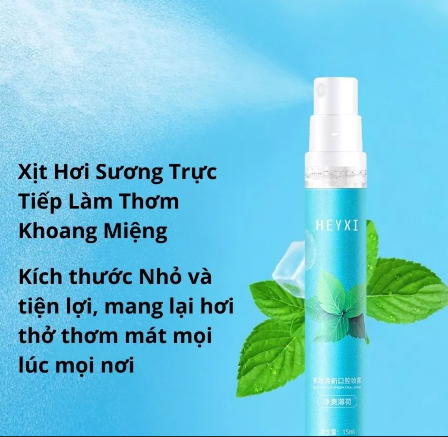 XỊT THƠM MIỆNG DIỆT KHUẨN KHỬ HÔI MIỆNG CHO NAM VÀ NỮ HƯƠNG THƠM BẠC HÀ VÀ ĐÀO HÀNG LOẠI TỐT