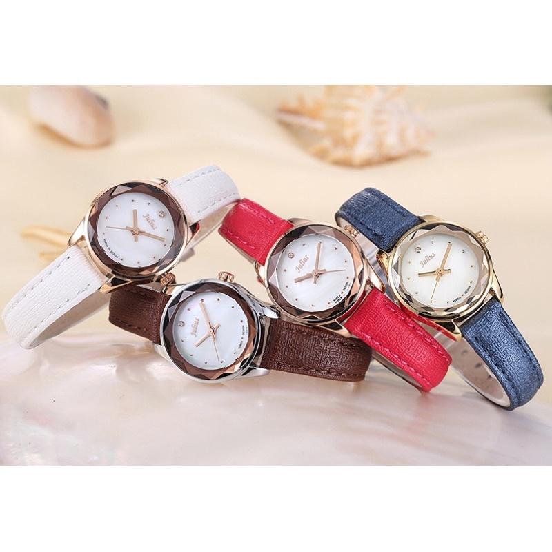Đồng Hồ Nữ JA-723B Julius Hàn Quốc Dây Da