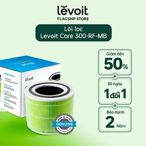 Lõi Lọc Nấm Móc Và Vi Khuẩn Cho Máy Lọc Không Khí Levoit Core 300 RF-MB | Bộ Lọc HEPA 3 Lớp | Hàng Chính Hãng