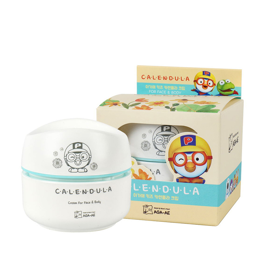 Kem dưỡng ẩm da mặt và Body trẻ em Pororo Calendula Hàn Quốc 50g