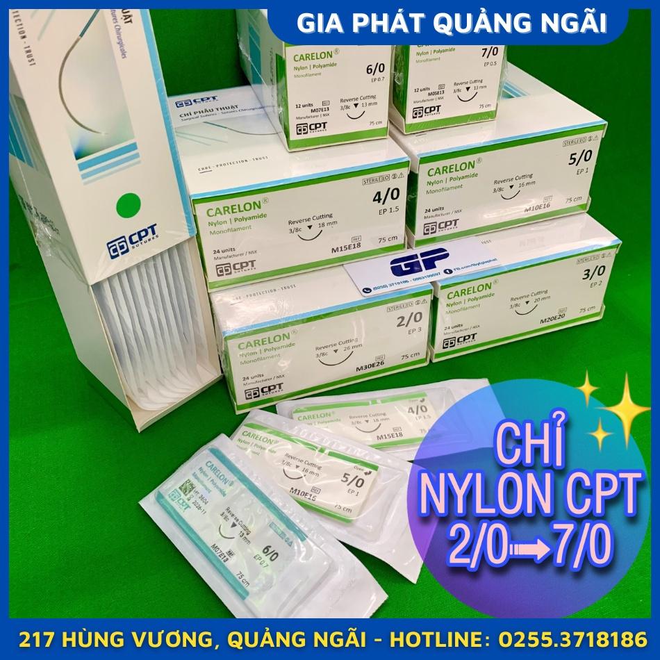 CHỈ PHẪU THUẬT CARELON NYLON 2/0-3/0-4/0-5/0-6/0-7/0 KHÔNG TIÊU