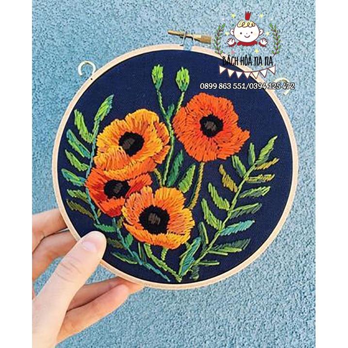 Bộ KIT Dụng Cụ Thêu Tranh Chữ Thập Thủ Công Nguyên liệu tự thêu tay cơ bản Handmade DIY Thiên Nhiên tươi đẹp- NA NA SHOP