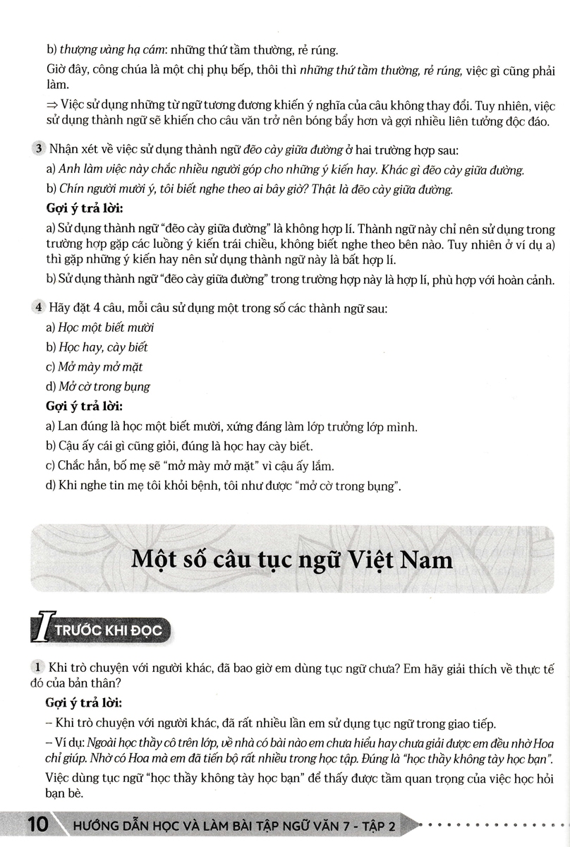 Hướng Dẫn Học Và Làm Bài Tập Ngữ Văn 7 Tập 2 (Kết Nối Tri Thức Với Cuộc Sống - ND)