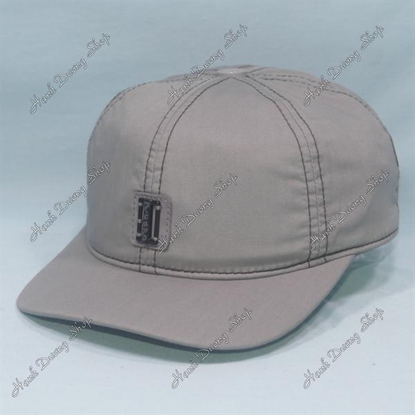 Nón kết Z Caps chạy chỉ nổi, mặt hình chữ nhật phía trước chất liệu vải cotton, mũ lưỡi trai trẻ em z caps từ 6-12 tuổi vòng đầu từ 52-55cm - Xám