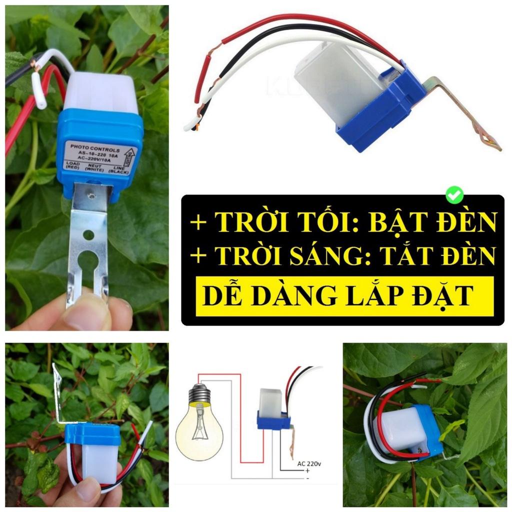 Công tắc cảm biến ánh sáng tự động bật tắt đèn 12v - 24v - 220v loại tốt siêu nhạy