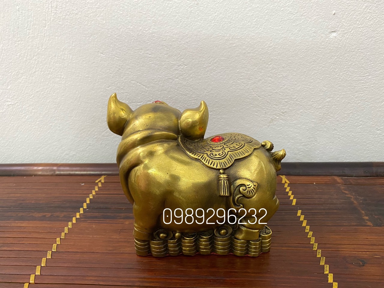 Tượng con heo Tài Lộc bằng đồng