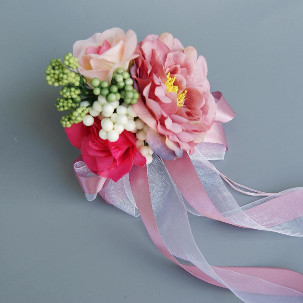 Wedding Car Artificial Silk Flower and Ribbon Party Decor Kit
