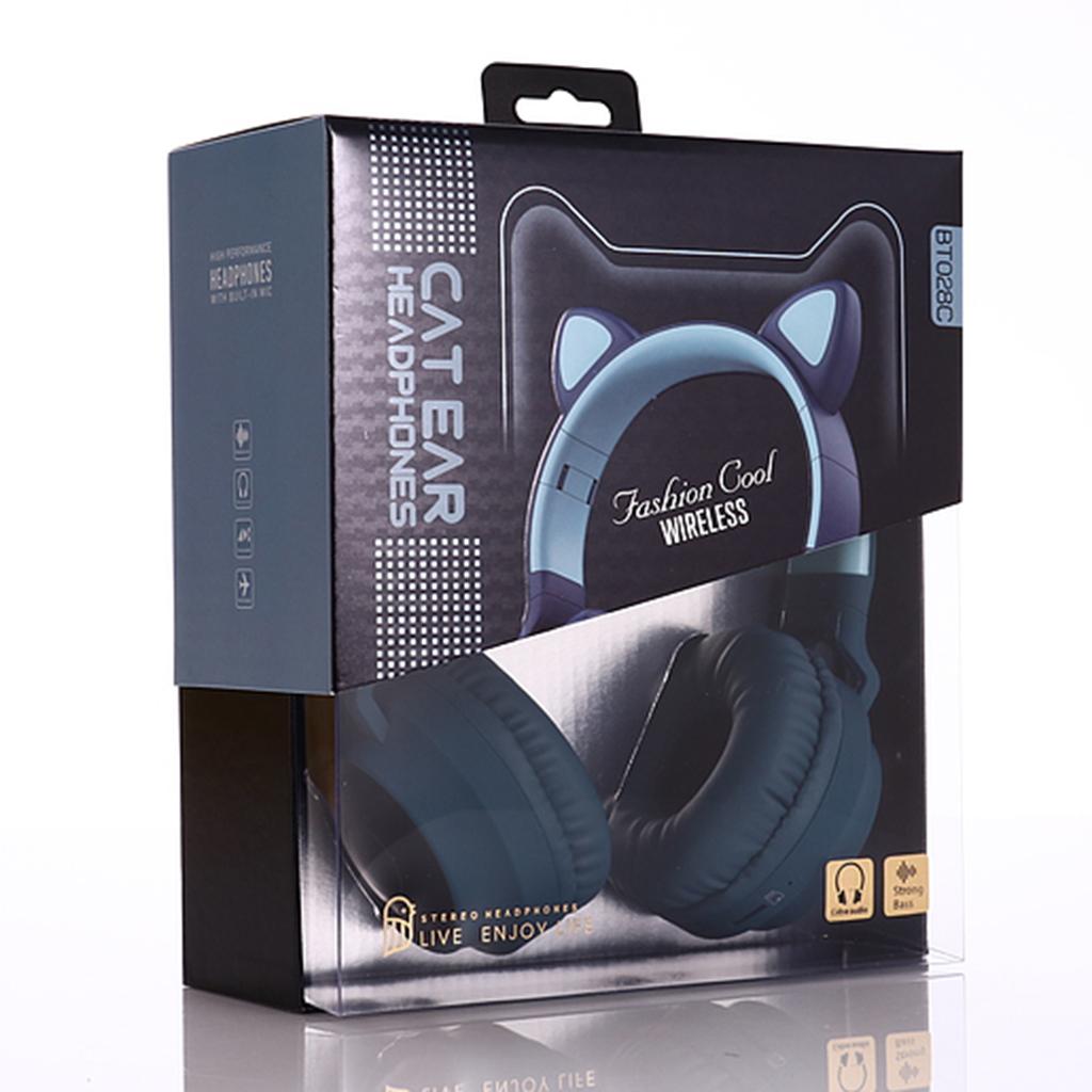 Bluetooth Headset Foldable Over The Ear Stereo Headphone Microphone Mic New