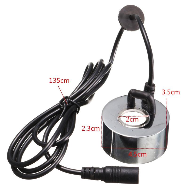 2 Chiếc 45Mm 24V Siêu Âm Thanh Máy Phun Sương Tạo Độ Ẩm Phích Cắm EU Mini Phun Sương Tạo Không Khí Phun Sương Tạo Ẩm Hình Ếch Con Vòi Phun Nước Ao Atomizer máy Xông Khí Dung Atomizer Đầu