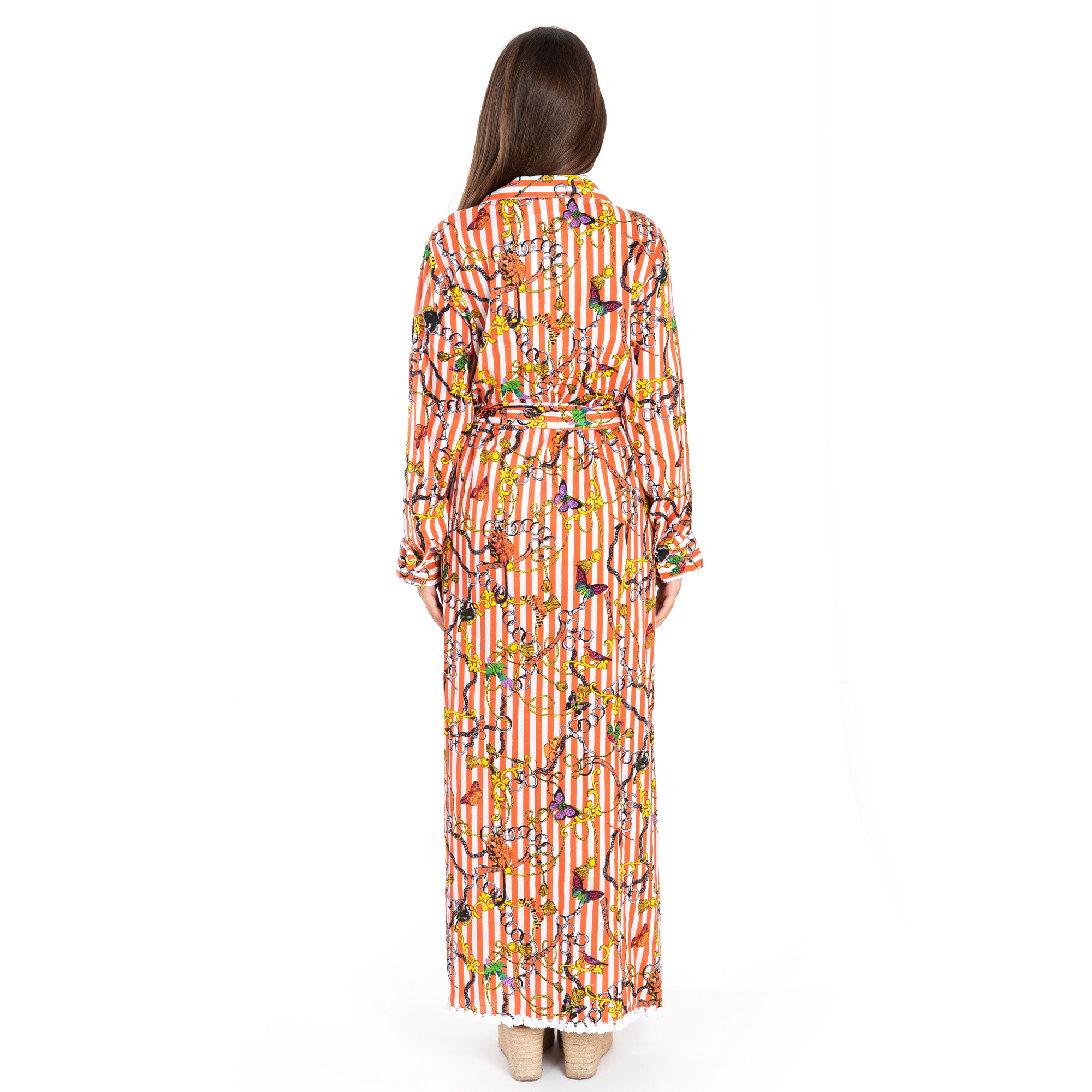 Đầm Maxi Sơ Mi Cotton Isla Bonita IB23374-BR
