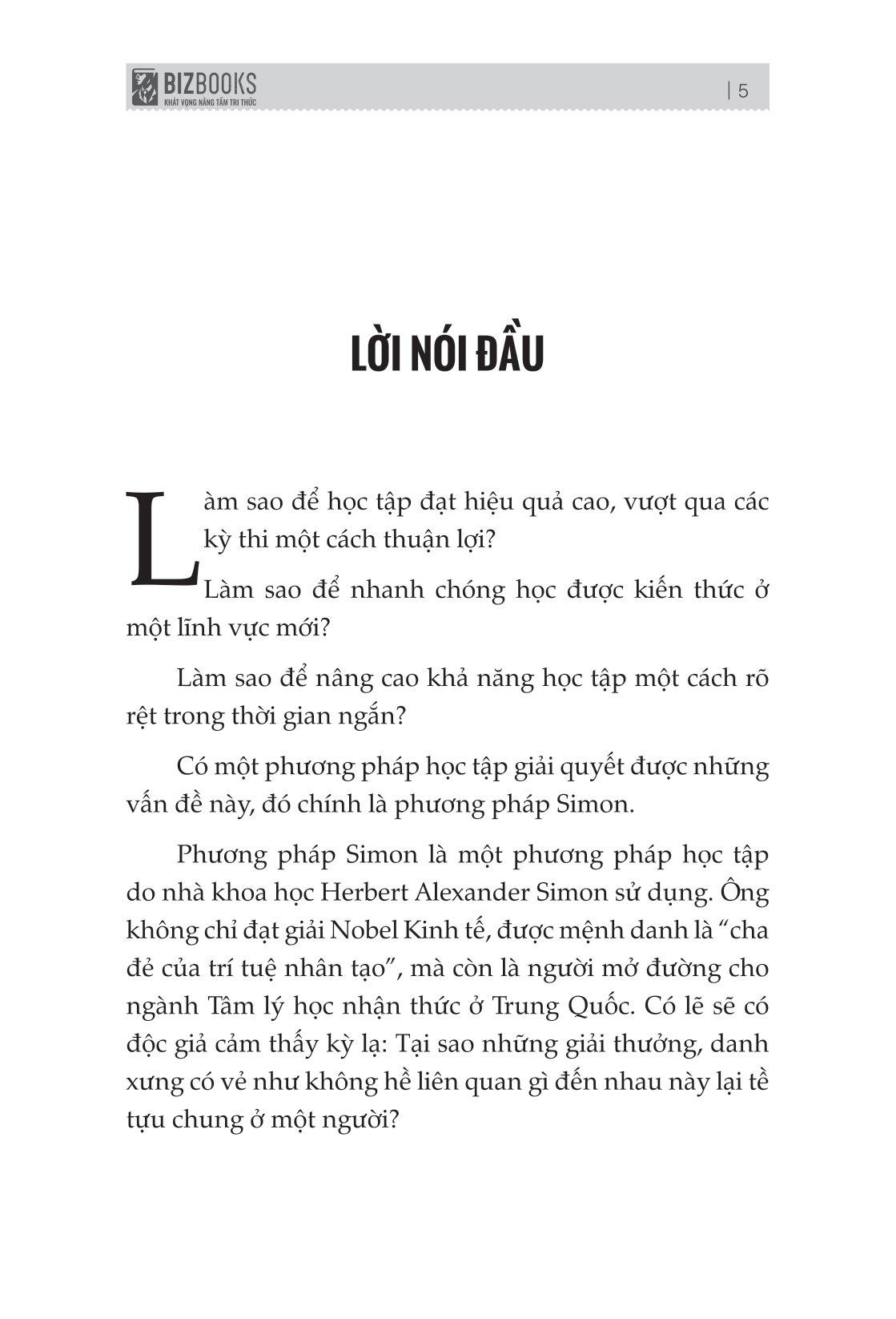 Phương Pháp Simon - Cách Học Nhanh, Nhớ Lâu Mọi Kiến Thức