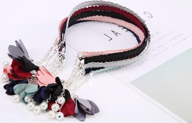 Bờm cài tóc đuôi dài headband giả bông tai dễ thương