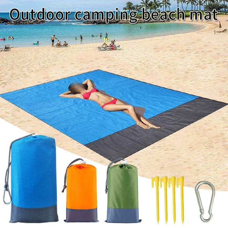 Lớn Khăn Đi Biển Thảm Chống Cát Không Đi Biển Chống Cát Đi Biển Chăn Quá Khổ Bỏ Túi Dã Ngoại Gió Ngăn Ngừa Cát Chứng Minh ngoài Trời Thảm